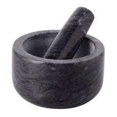 Ступка Marm, 12,7х7,6 см, черный мрамор, Liberty Jones