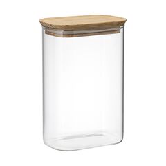 Банка для хранения прямоугольная Glass Acacia, 1,3 л, Smart Solutions