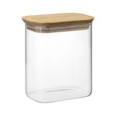 Банка для хранения прямоугольная Glass Acacia, 950 мл, Smart Solutions
