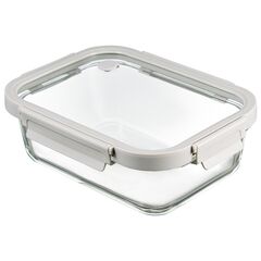 Контейнер для запекания и хранения прямоугольный Click Glass, 1,5 л, светло-серый, Smart Solutions