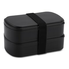 Ланч-бокс с приборами Food Time, 1 л, черный, Smart Solutions