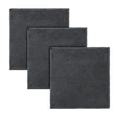 Набор салфеток из микрофибры Cozy Clean, 30х30 см, темно-серые, 3 шт., Smart Solutions