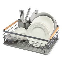 Сушилка для посуды Granli, 43x30,5x14 см, серая, Smart Solutions