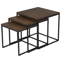 Набор столиков Unique Furniture, Rivoli, 3 шт., 50/45/40 см (куб), Unique Furniture
