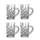 Набор из 4 кружек для горячих напитков HOT BEVERAGES, 250 мл, хрустальное стекло, Nachtmann