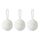 Набор ёлочных украшений Fluffy white из коллекции New Year Essential, 3 шт., Tkano