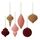Набор ёлочных украшений Velvet mood из коллекции New Year Essential, 6 шт., Tkano