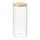 Банка для хранения квадратная Glass Bamboo, 1,9 л, Smart Solutions
