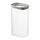 Банка для хранения прямоугольная Vacuum Glass, 1,25 л, светло-серая, Smart Solutions