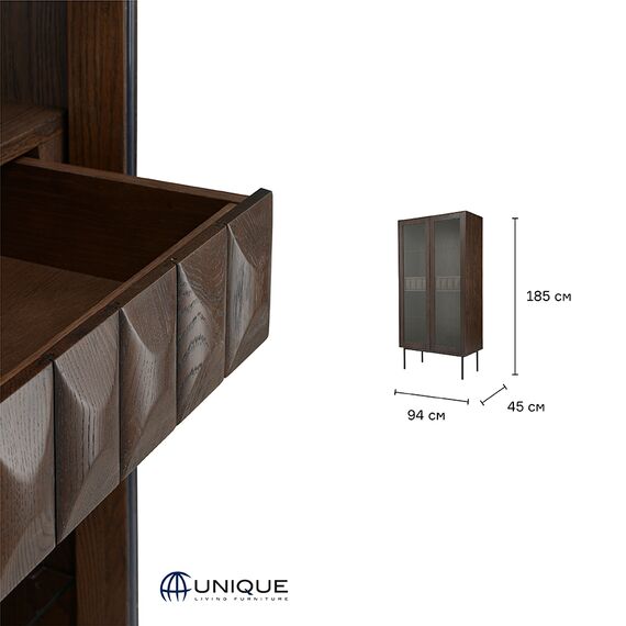 Шкаф для посуды Unique Furniture, Latina, 94х45х185 см, Unique Furniture, изображение 15