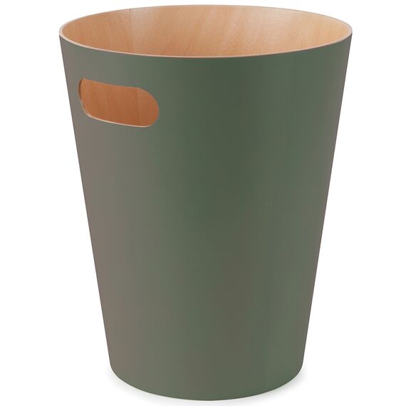 Корзина для мусора Woodrow зелёная, Umbra
