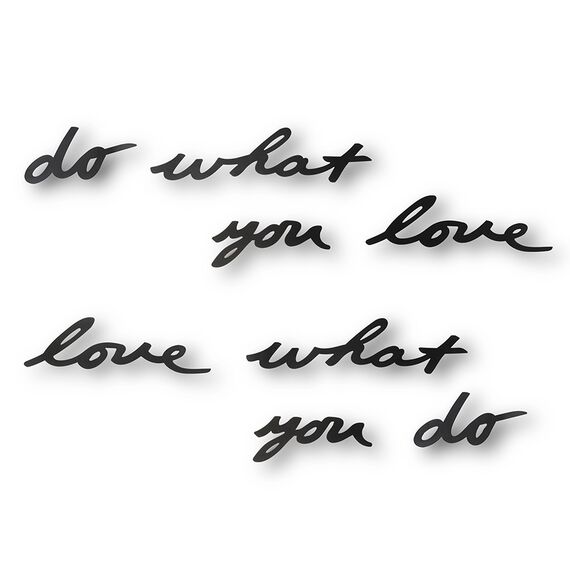 Надпись декоративная Do what you love настенная черная, Umbra
