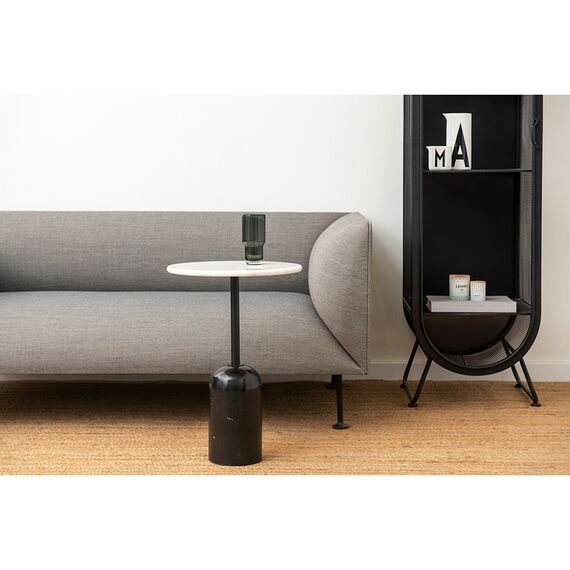 Столик кофейный Rune, ?40 см, мрамор/черный, Bergenson Bjorn, изображение 2