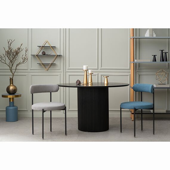 Стол обеденный Loun, ?120 см, черный, Bergenson Bjorn, изображение 9