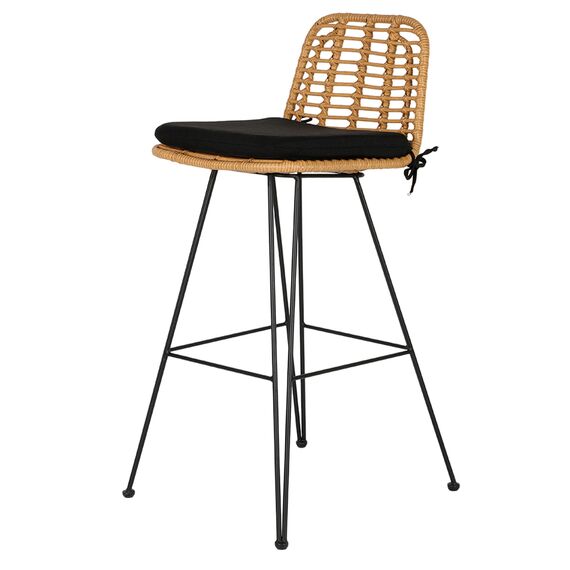Стул барный Vetle Flat, ротанг, Bergenson Bjorn