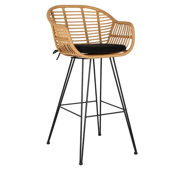 Стул барный Vetle Bent, ротанг, Bergenson Bjorn, изображение 3