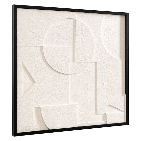 Панно декоративное с эффектом 3D Minimalism, 60х60 см, белый\бежевый, Bergenson Bjorn, изображение 2