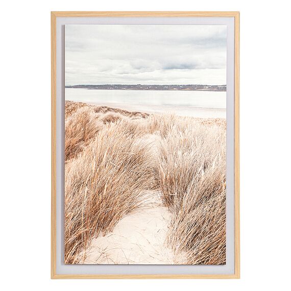 Панно декоративное Sand с бежевой рамой, 50х70 см, Bergenson Bjorn