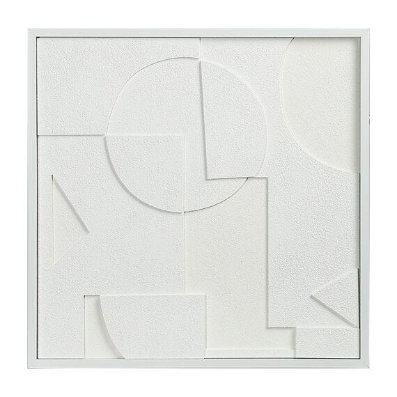Панно декоративное с эффектом 3D Minimalism, с белой рамой, 60х60 см, Bergenson Bjorn
