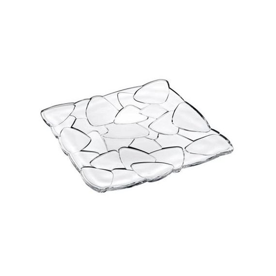 PETALS - Тарелка квадратная 28 см бессвинцовый хрусталь