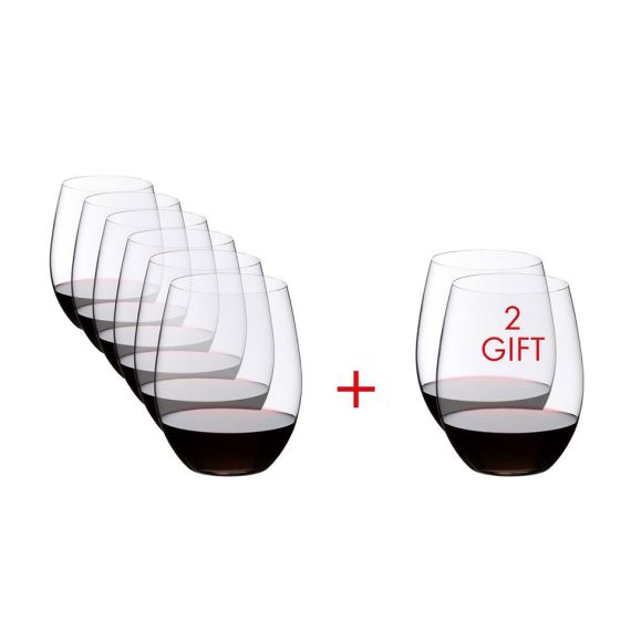 Набор стаканов O Wine Tumbler Pay 6 Get 8 Value Gift Pack Cabernet / Merlot, 8 шт., 600 мл, 5414/80, Riedel