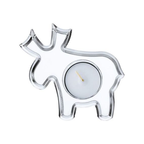 Подсвечник в виде оленя 11 см Crystal Christmas, хрусталь, Nachtmann