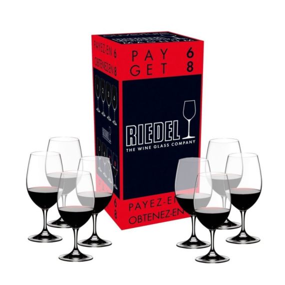 Набор бокалов для вина Ouverture Value Gift Pack Pay 6 Get 8 Magnum, 8 шт., 530 мл, 7408/90, Riedel
