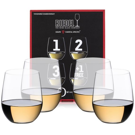Набор стаканов O Wine Tumbler Pay 3 Get 4 Viognier / Chardonnay, 4 шт., 320 мл, 7414/05, Riedel