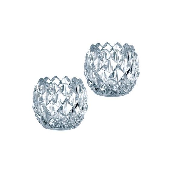 Набор из 2-х подсвечников, 9 см, хрусталь, Cone, Nachtmann