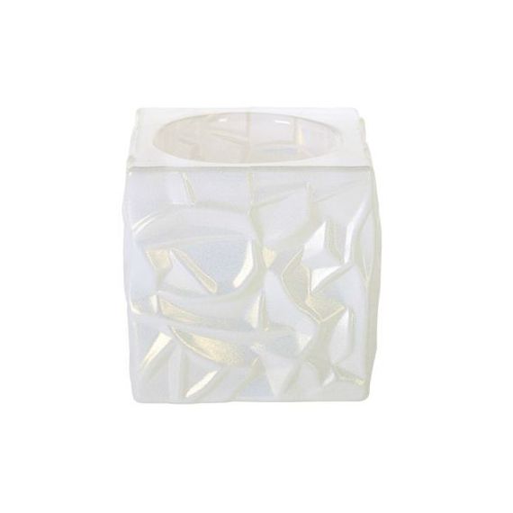 Подсвечник куб 7 см ICE CUBE, белый, хрусталь, Crystal Christmas, Nachtmann