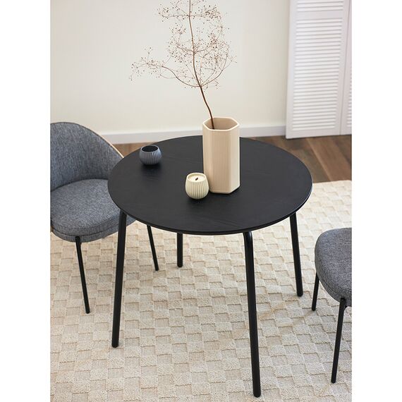 Стол обеденный Round, ?80 см, черный, Bergenson Bjorn, изображение 2