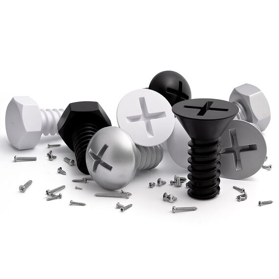 Набор вешалок Screw, белые, 3 шт., QUALY, изображение 4