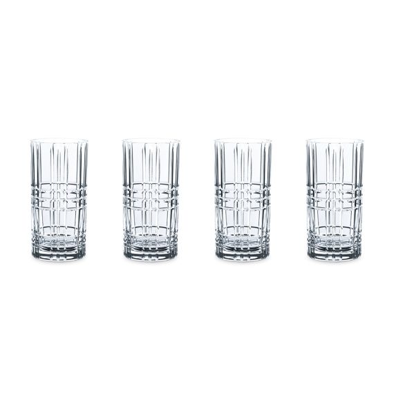 SQUARE - Набор высоких стаканов 4 шт 445 мл бессвинцовый хрусталь