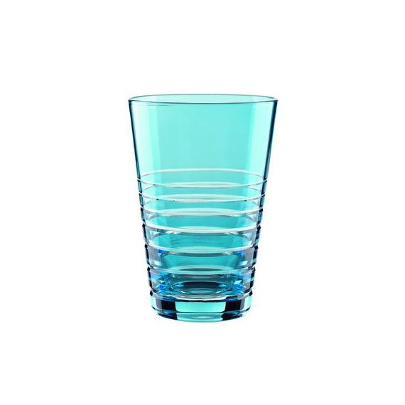 Набор стаканов высоких Sixities Rondo Aqua 360 мл, 2 шт., светло-голубые, бессвинцовый хрусталь, Nachtmann