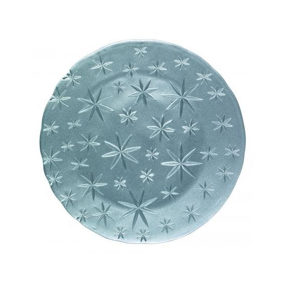 Блюдо Stars, 32 см, серебряное, хрусталь, Nachtmann