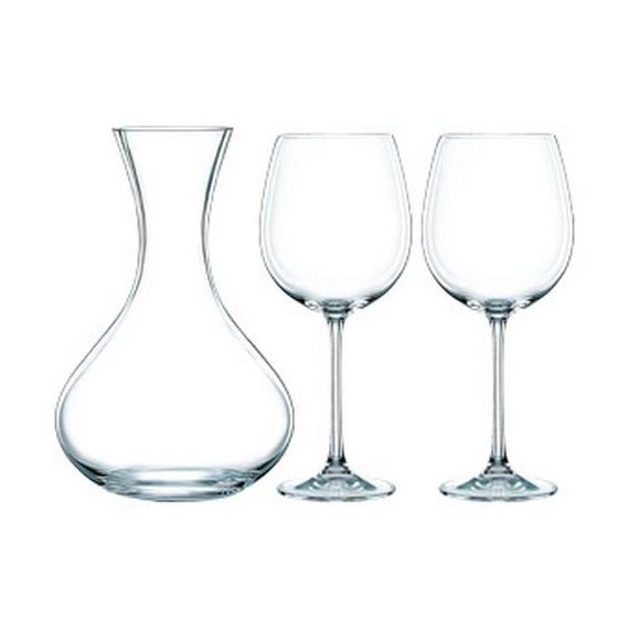 Набор Vivendi Premium 3 предмета: 2 фужера + декантер, хрустальное стекло, Nachtmann