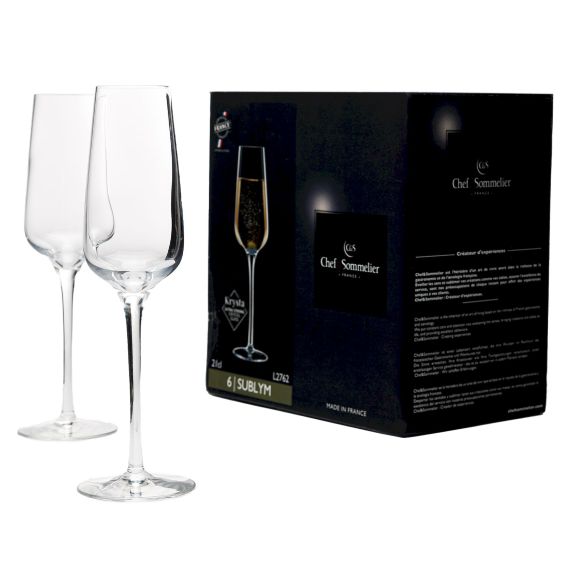 Набор бокалов-флюте Sublym, 6 шт, 210 мл, D60 мм, H240 мм, Chef&Sommelier