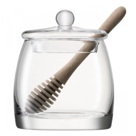 Банка для мёда с деревянной ложкой Serve 12.5 см, LSA International