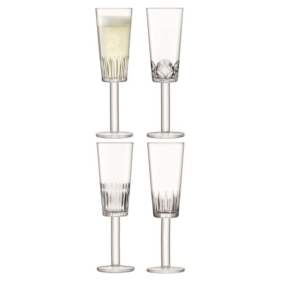 Набор из 4 бокалов-флейт для шампанского Tatra 250 мл, LSA International