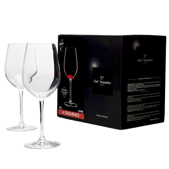 Набор бокалов для вина Sequence, 6 шт, 350 мл, D79 мм, H210 мм, Chef&Sommelier