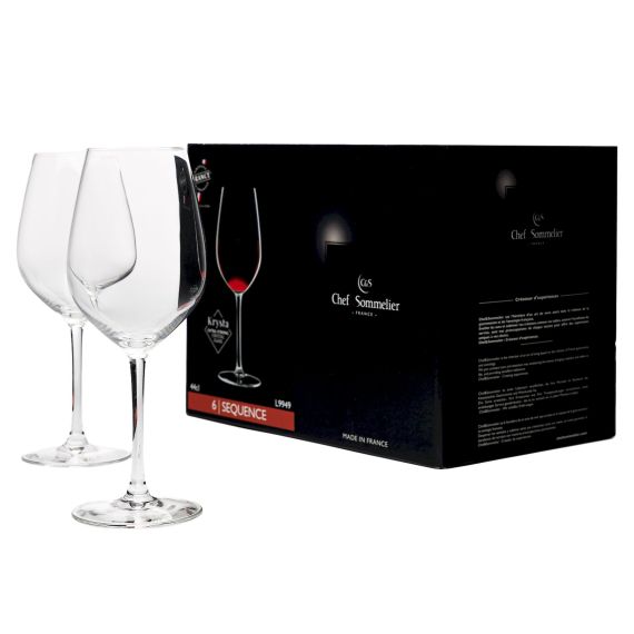 Набор бокалов для вина Sequence, 6 шт, 440 мл, D87 мм, H225 мм, Chef&Sommelier