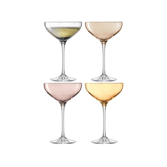 Набор из 4 бокалов-креманок Polka 235 мл металлик, LSA International