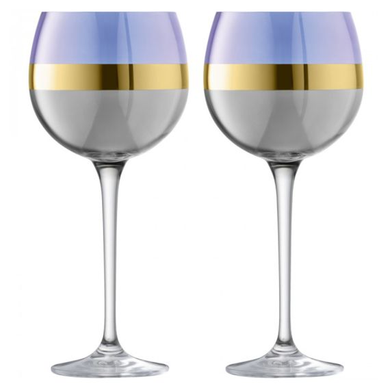 Набор из 2 круглых бокалов Bangle 525 мл фиолетовый, LSA International