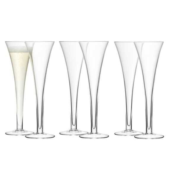 Набор из 6 бокалов-флейт Bar 200 мл, LSA International