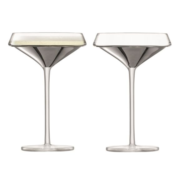 Набор из 2 бокалов-креманок Space, 240 мл, платина, LSA International