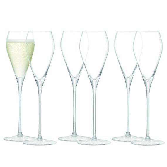 Набор из 6 бокалов для просекко Wine 250 мл, LSA International