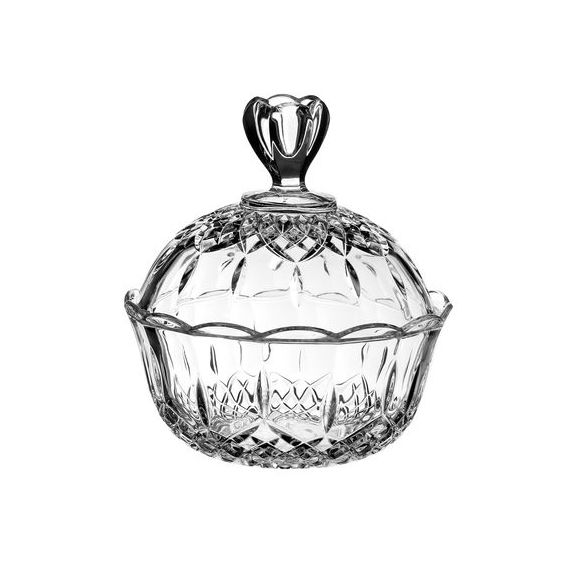 Конфетница с крышкой RCR Style Opera D18 см, H8,7 см, хрустальное стекло, Италия