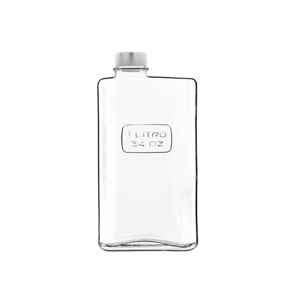 Бутылочка с откручивающейся крышкой 1050 мл, 110 х 76 мм, серия Optima, Luigi Bormioli