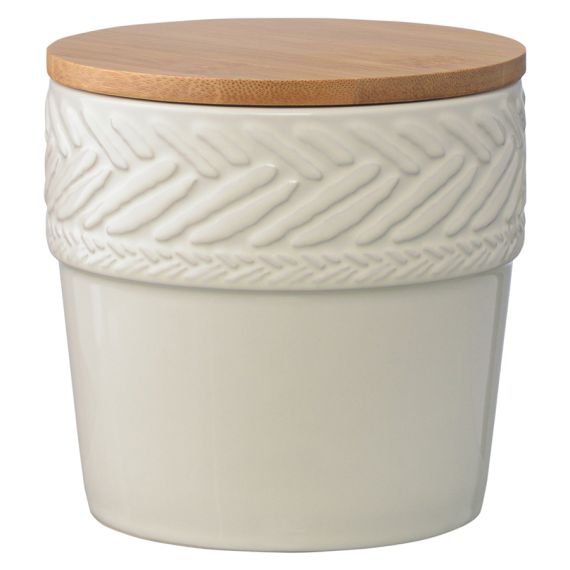 Банка для хранения Country Mill, ?12 см, светло-бежевая, Liberty Jones