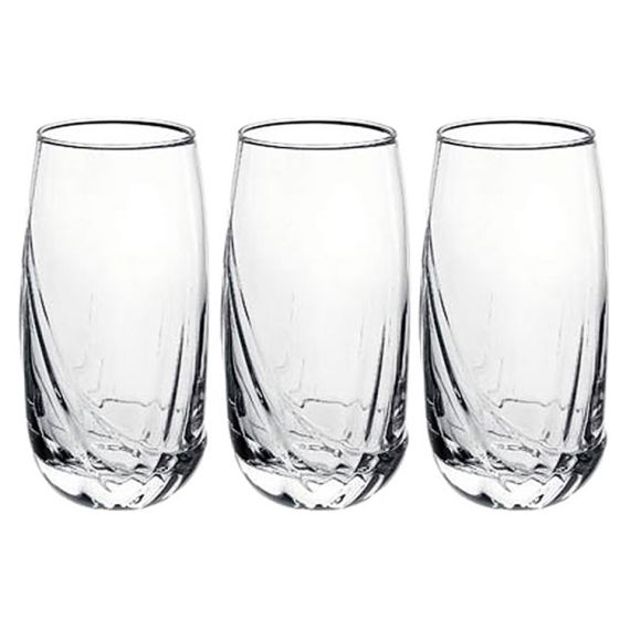 Набор из 3-х высоких стаканов 375 мл, стекло, серия ROLLY, Bormioli Rocco